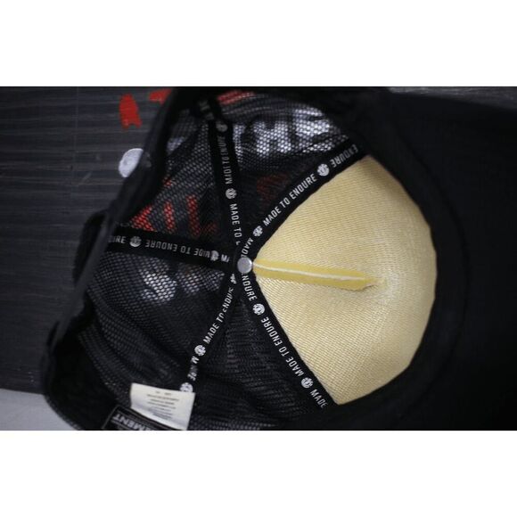 Element Skateboards "For Life" Trucker Hat Snapback Cap - Black & White Mesh - Picture 7 of 7